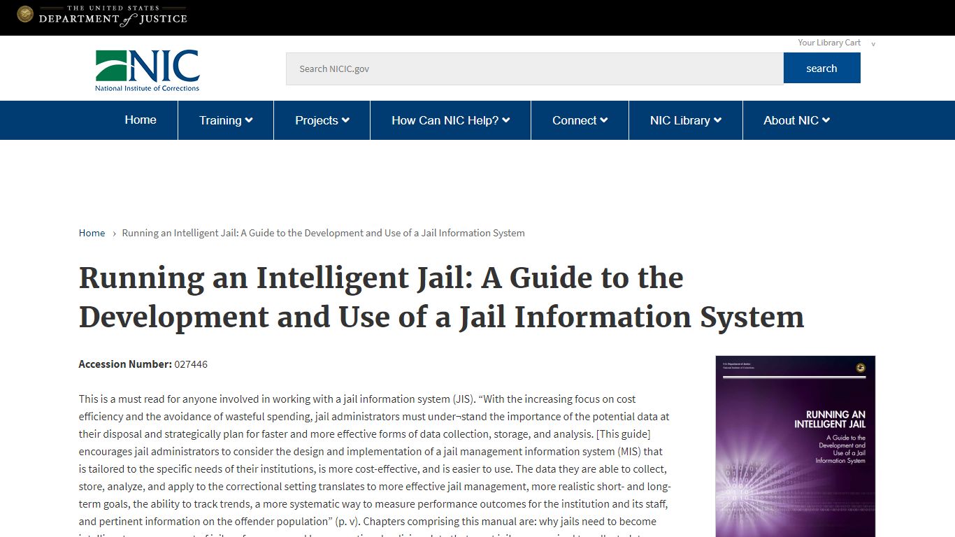 Running an Intelligent Jail: A Guide to the Development and Use of a ...